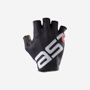 Castelli COMPETIZIONE 2 Muške Rukavice Crne Srebrne | 05LQMDXJN