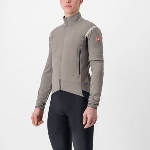 Castelli PERFETTO RoS 2 CONVERTIBLE Muške Jakne Sive Kaki Boja Sive | 41YJIGCZD