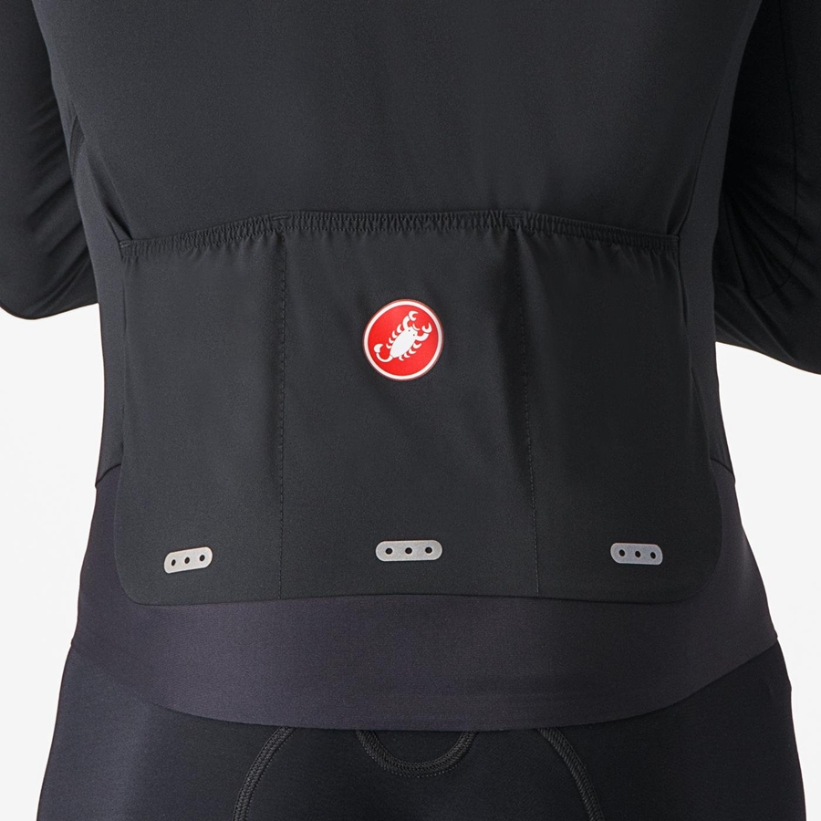 Castelli ALPHA FLIGHT ROS Muške Jakne Crne Srebrne Tamno | 46WHIRXVU