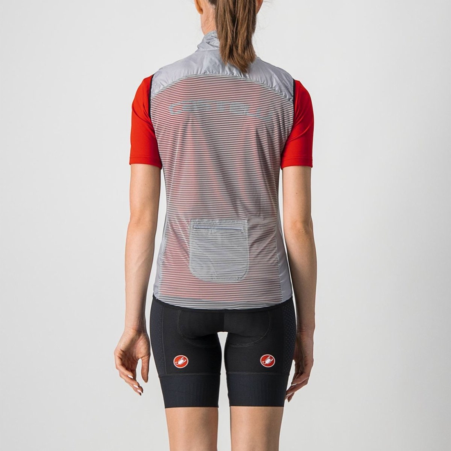 Castelli ARIA W Ženske Prsluk Srebrne Sive | 30BKLIYXC