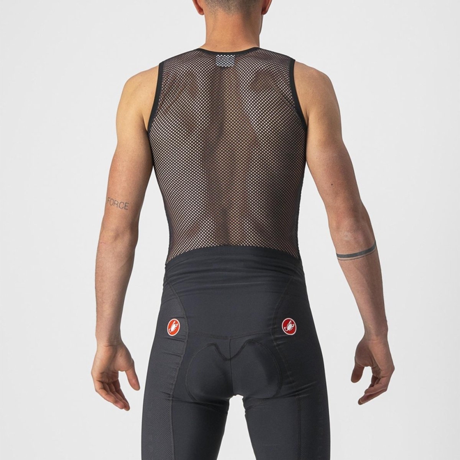 Castelli CORE MESH 3 SLEEVELESS Muške Temeljni Sloj Crne | 30FQLTVXG