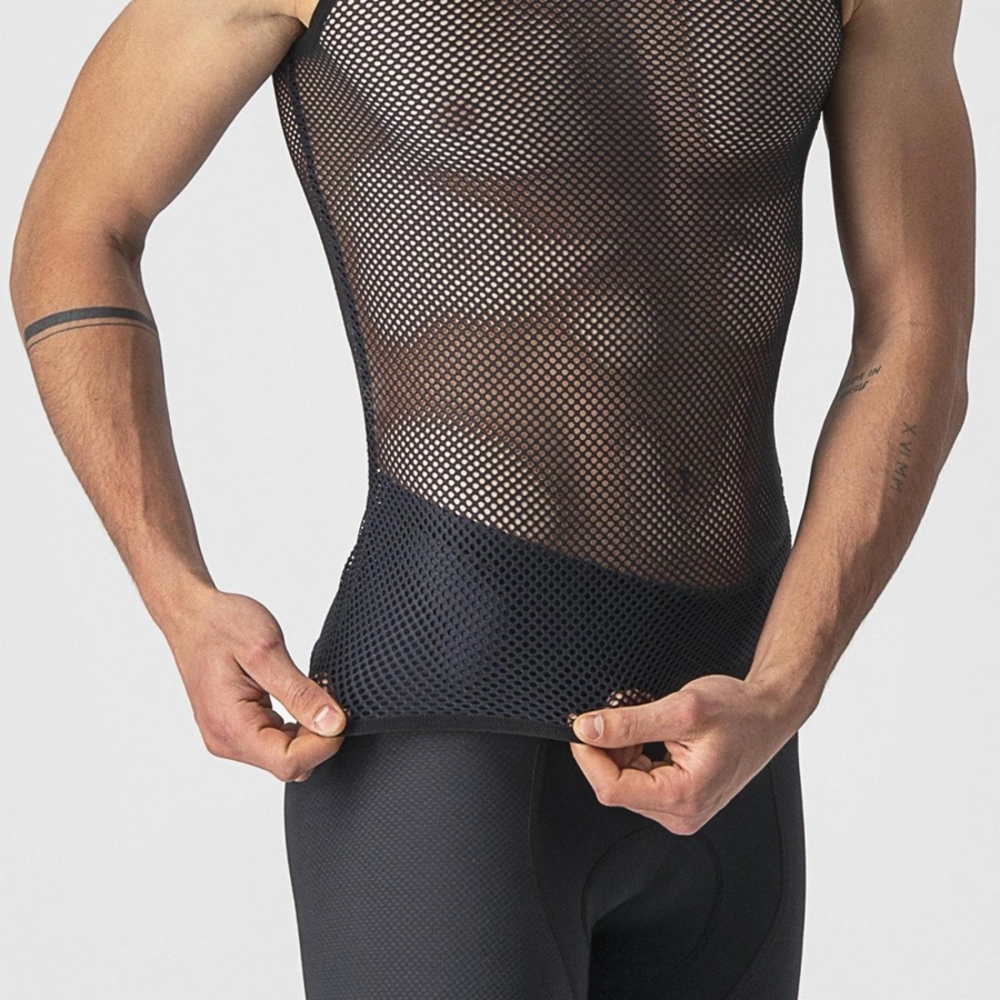 Castelli CORE MESH 3 SLEEVELESS Muške Temeljni Sloj Crne | 30FQLTVXG