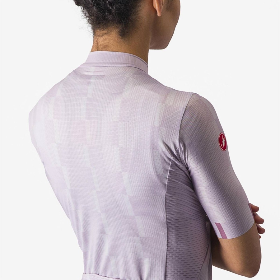 Castelli DIMENSIONE Ženske Dres Ljubičaste Bijele Tamno Ljubičaste | 86LDPIWAV