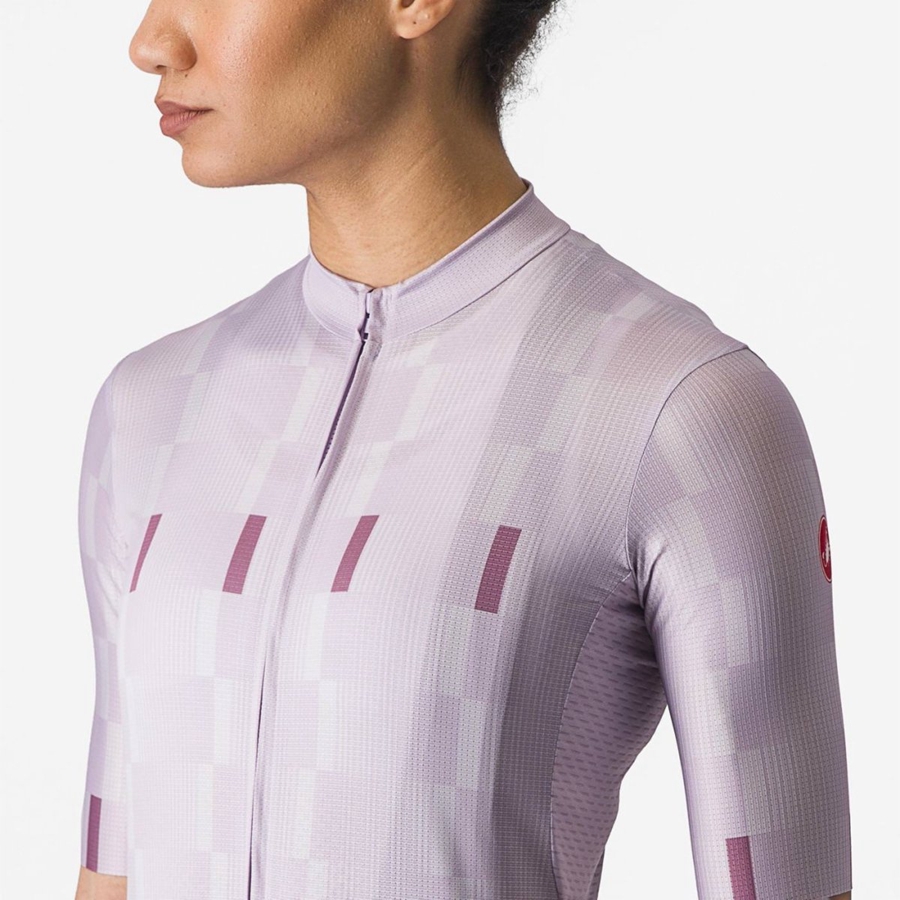 Castelli DIMENSIONE Ženske Dres Ljubičaste Bijele Tamno Ljubičaste | 86LDPIWAV
