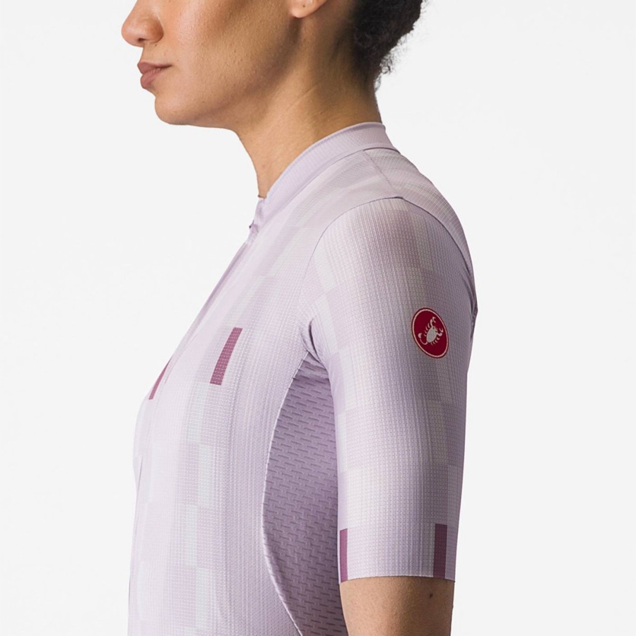 Castelli DIMENSIONE Ženske Dres Ljubičaste Bijele Tamno Ljubičaste | 86LDPIWAV