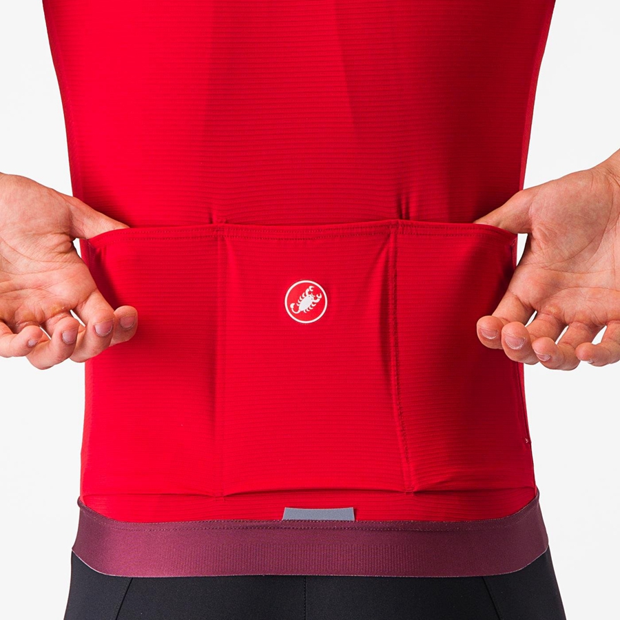 Castelli ESPRESSO Muške Dres Crvene Tamno Bordo | 09OYQSRAP