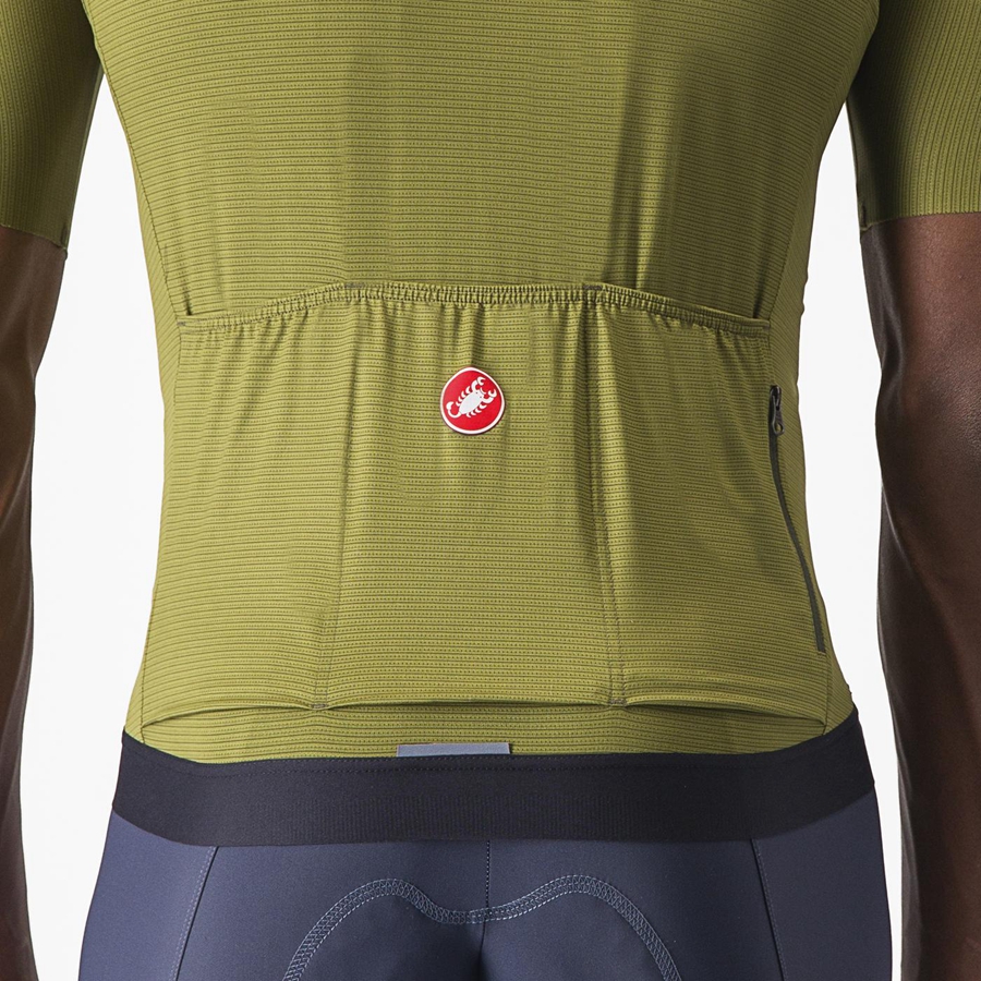 Castelli ESPRESSO Muške Dres Maslinasto Zelene Svijetlo Zelene | 17BVQAHYF