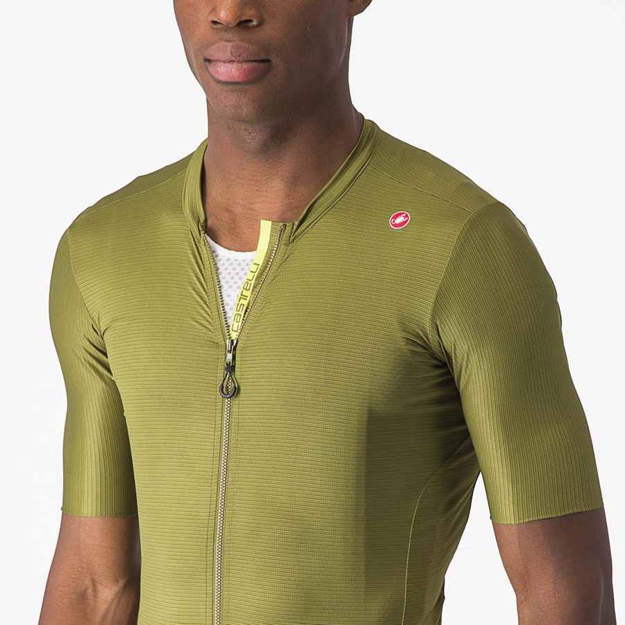 Castelli ESPRESSO Muške Dres Maslinasto Zelene Svijetlo Zelene | 17BVQAHYF