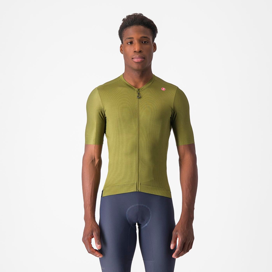 Castelli ESPRESSO Muške Dres Maslinasto Zelene Svijetlo Zelene | 17BVQAHYF