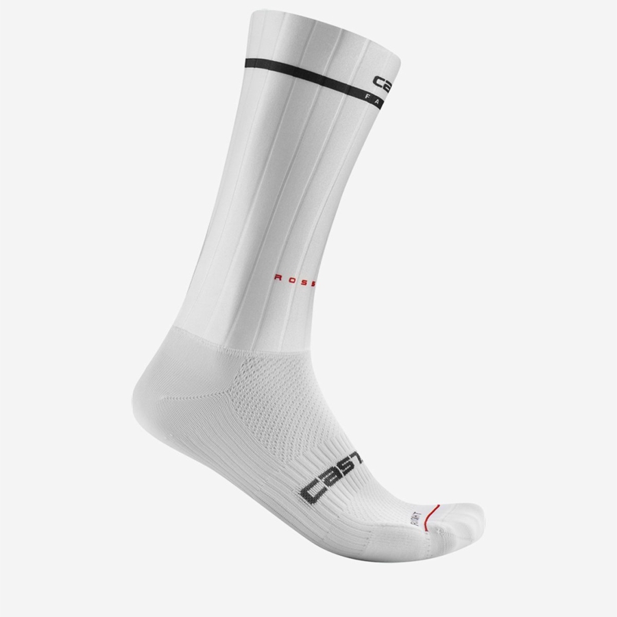 Castelli FAST FEET 2 Muške Čarape Bijele | 98WPOHGNZ
