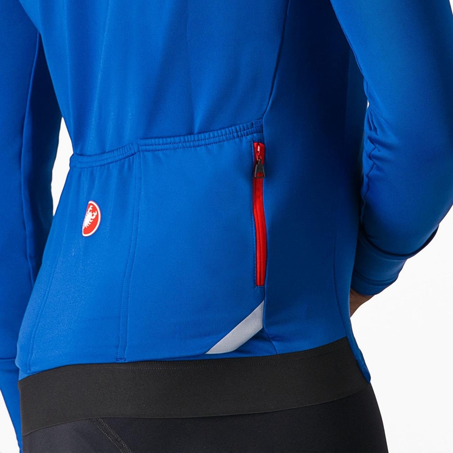 Castelli FLY LS Muške Dres Plave | 81LWPYNOV