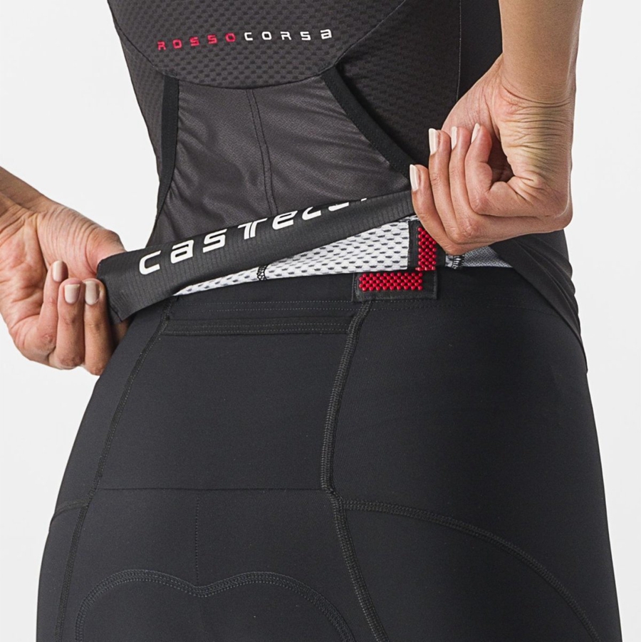 Castelli FREE 2 W TRI SINGLET Ženske Odijela Crne | 48QWGBTVL