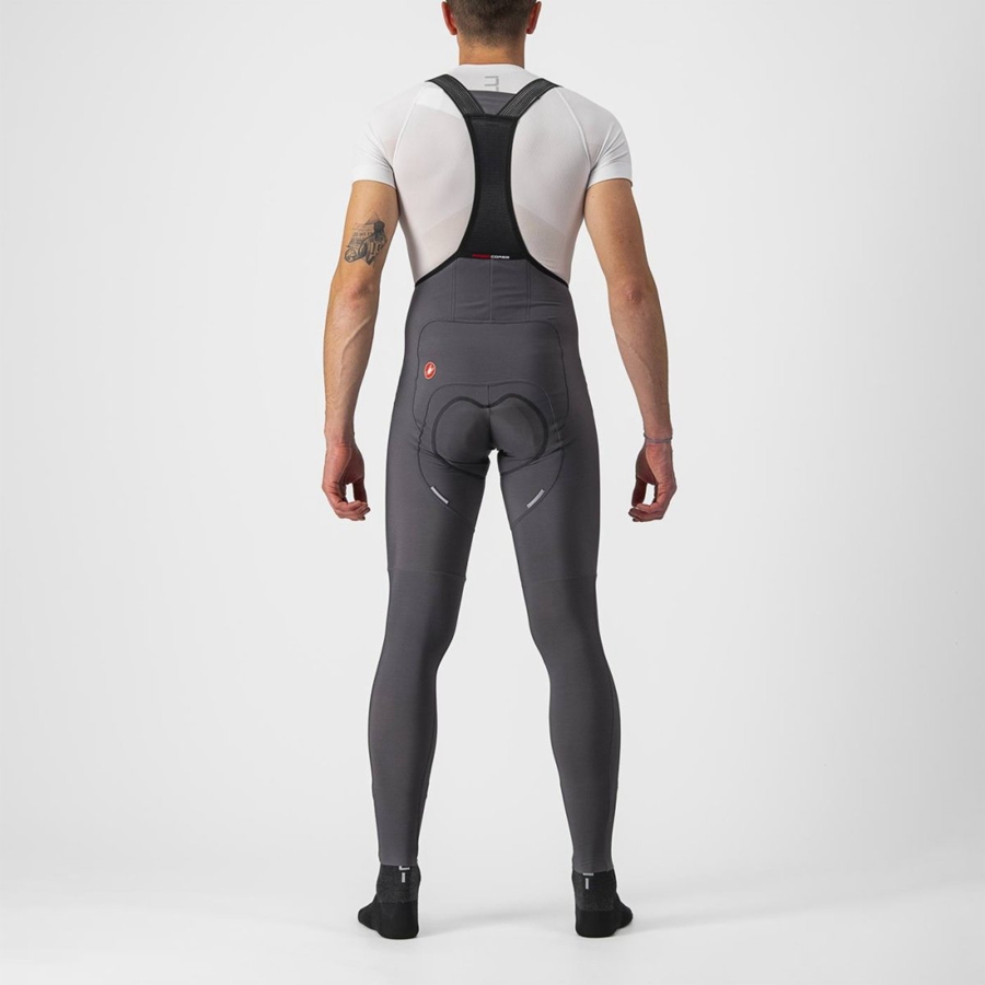 Castelli FREE AERO RC Muške Hulahopke S Bib Tamno Sive | 60FYERGCJ