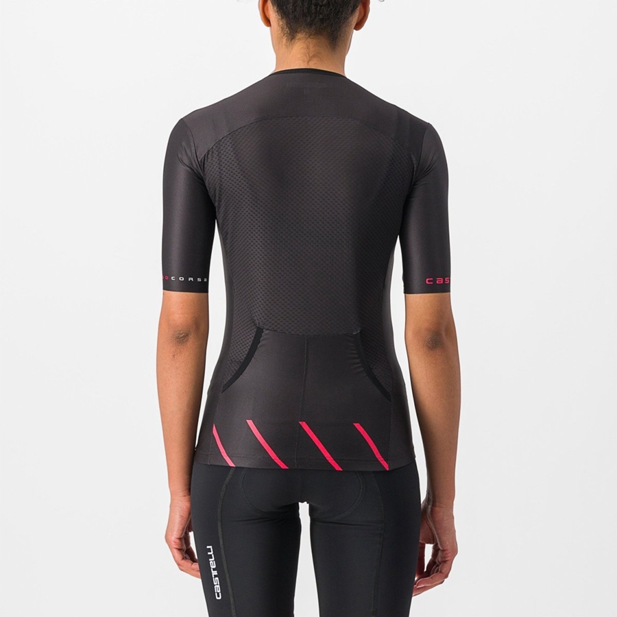 Castelli FREE SPEED 2 W RACE TOP Ženske Odijela Crne | 03TZJSCAP