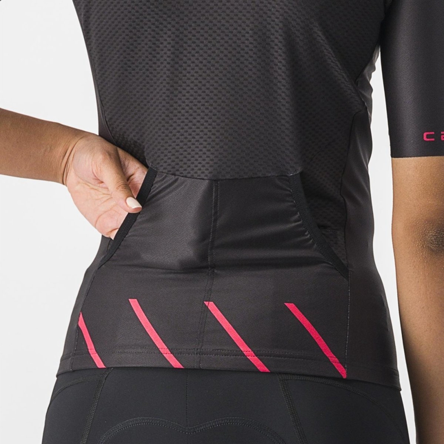 Castelli FREE SPEED 2 W RACE TOP Ženske Odijela Crne | 03TZJSCAP