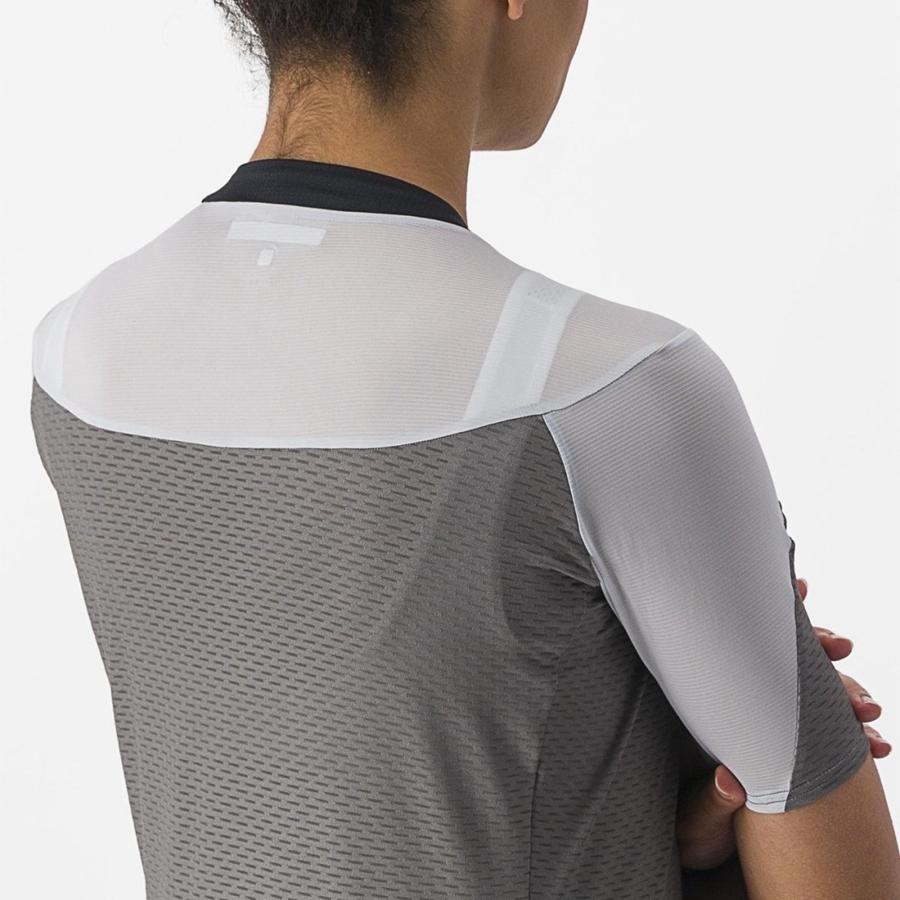 Castelli GRADIENT COLOR BLOCK Ženske Dres Sive Srebrne Sive | 36NSUADXF