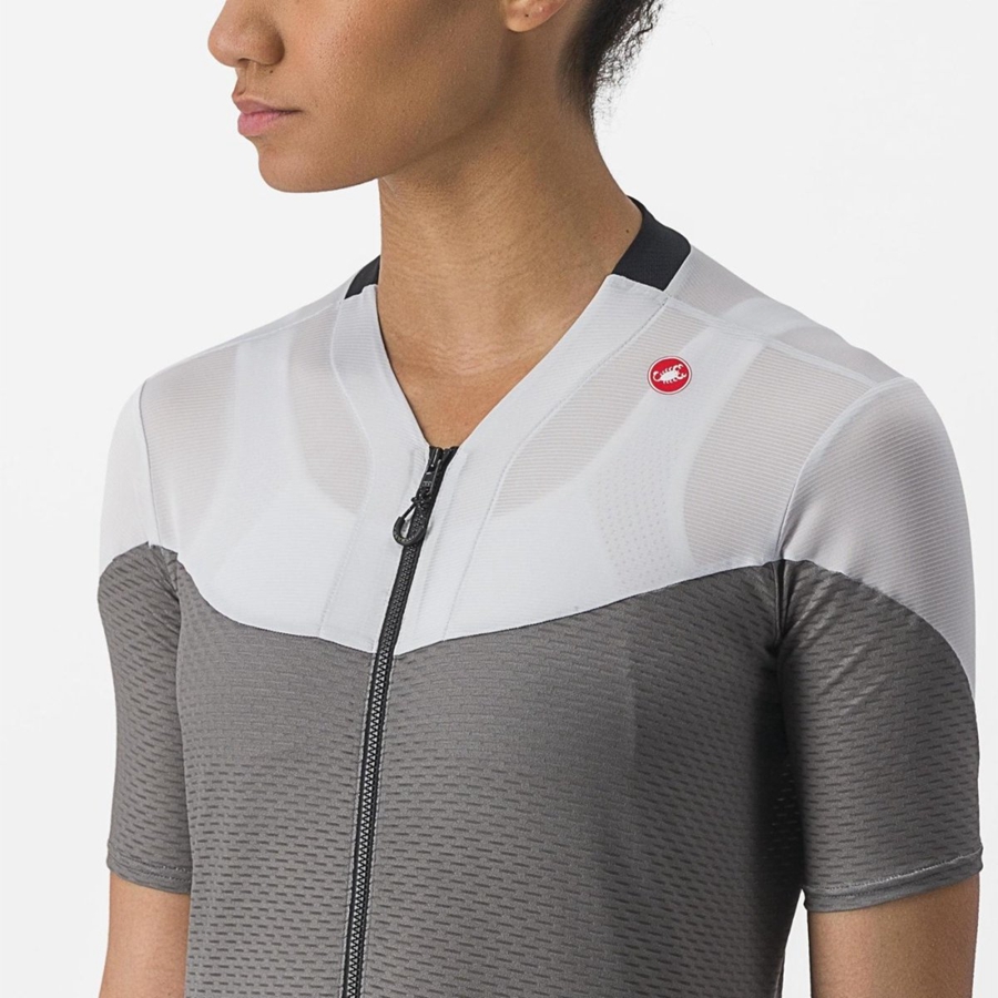 Castelli GRADIENT COLOR BLOCK Ženske Dres Sive Srebrne Sive | 36NSUADXF
