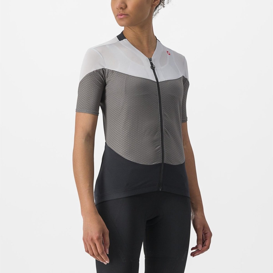 Castelli GRADIENT COLOR BLOCK Ženske Dres Sive Srebrne Sive | 36NSUADXF