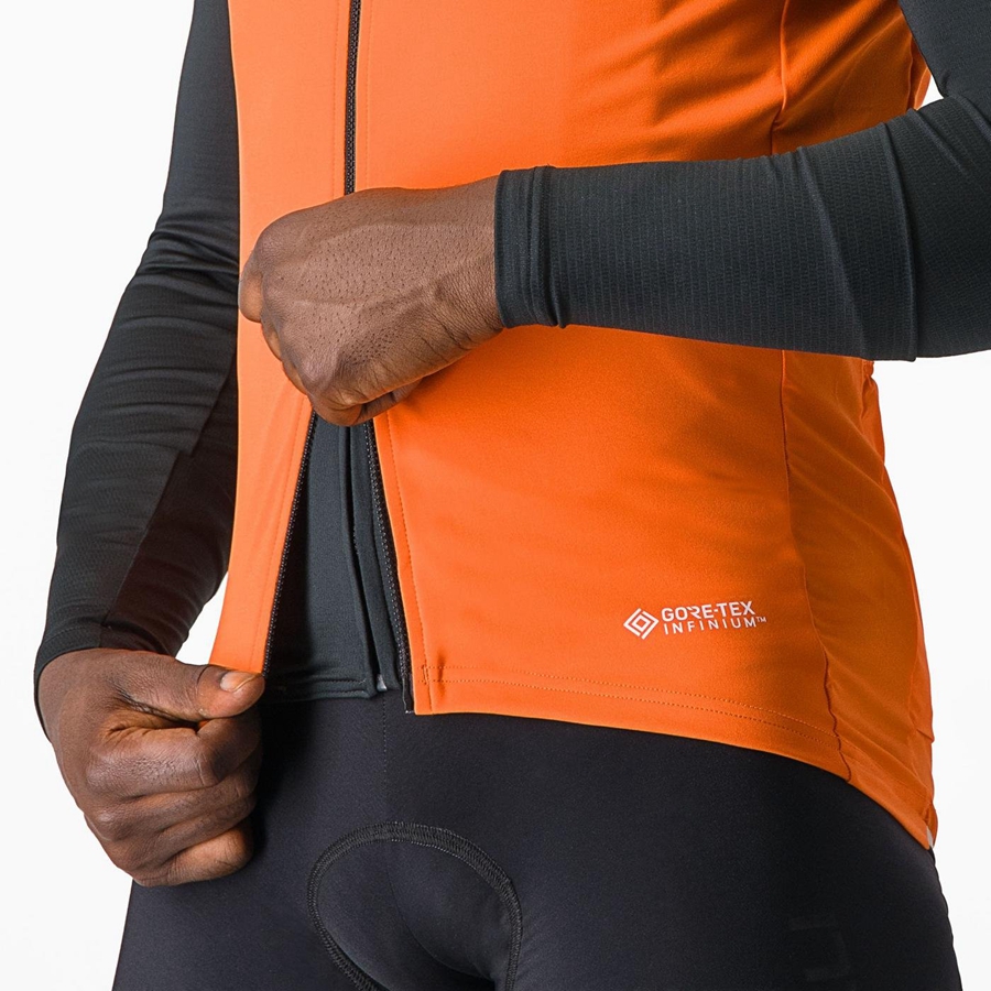 Castelli PERFETTO RoS 2 Muške Prsluk Crvene Narančaste | 63VTORABK