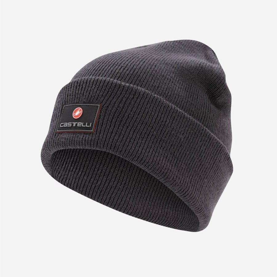Castelli PODIOFIRMA Muške Beanie Tamno Sive | 37LRKENYX