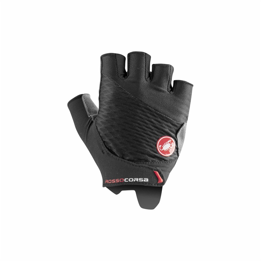 Castelli ROSSO CORSA 2 W Ženske Rukavice Crne | 53KXWNUHP