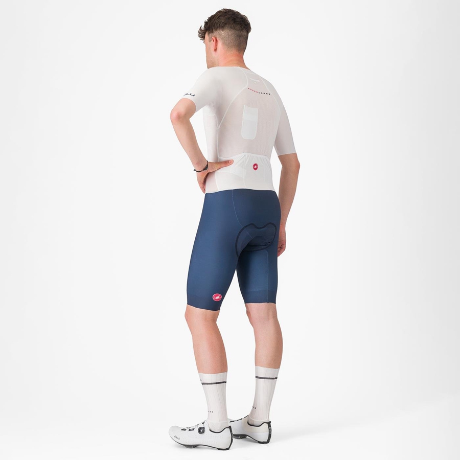 Castelli SANREMO BTW X2 Muške Speedsuit Bijele Plave | 91GFHUXJR
