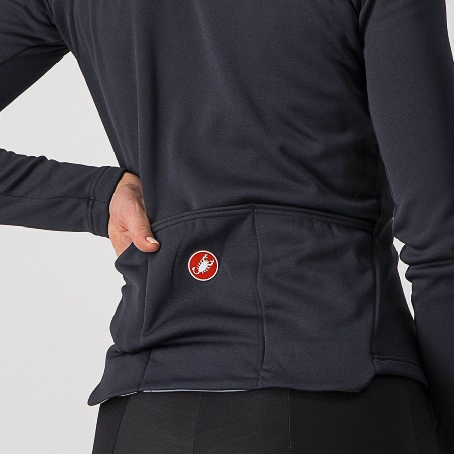 Castelli SINERGIA 2 FZ Ženske Dres Crne Bijele | 93GHBXJEN