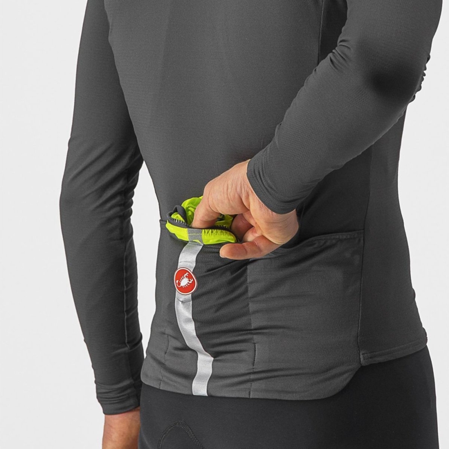 Castelli SQUADRA STRETCH Muške Prsluk Svijetlo Zelene Tamno Sive | 57EZGFNHJ