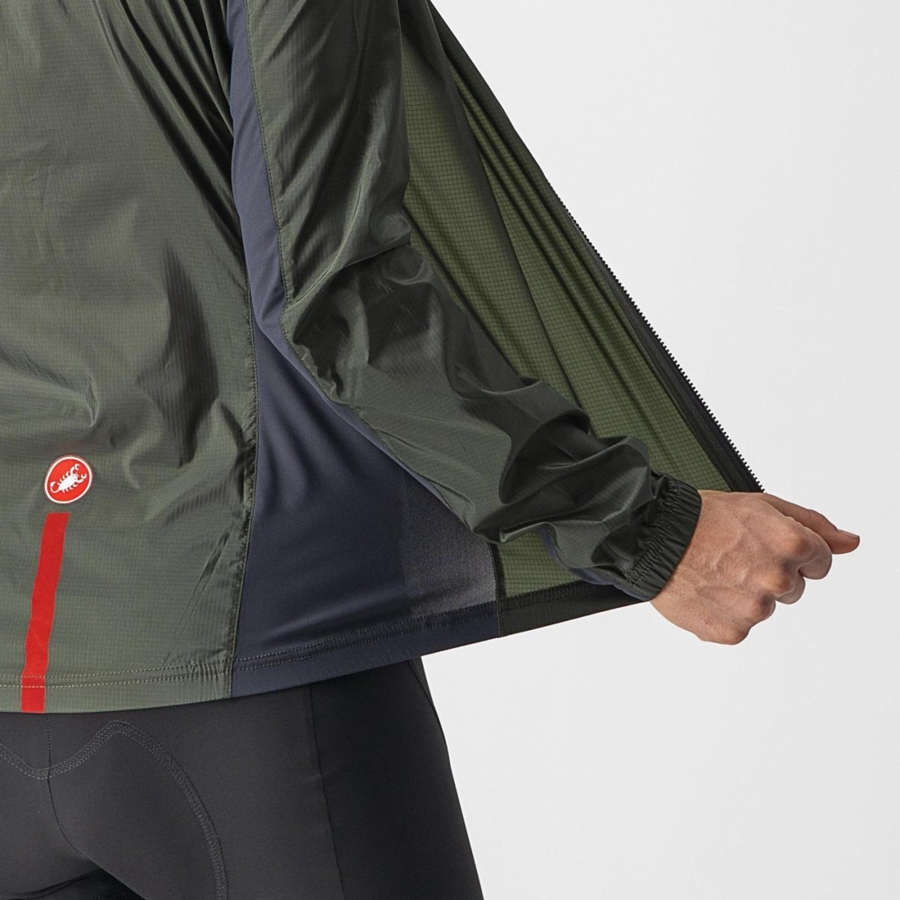 Castelli SQUADRA STRETCH W Ženske Zaštita Zelene Tamno Sive | 04AESLIMZ