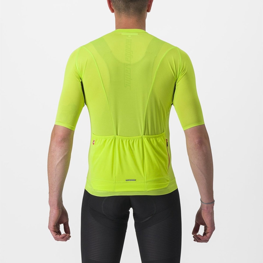 Castelli SUPERLEGGERA 3 Muške Dres Svijetlo Zelene | 73ASCEYLH