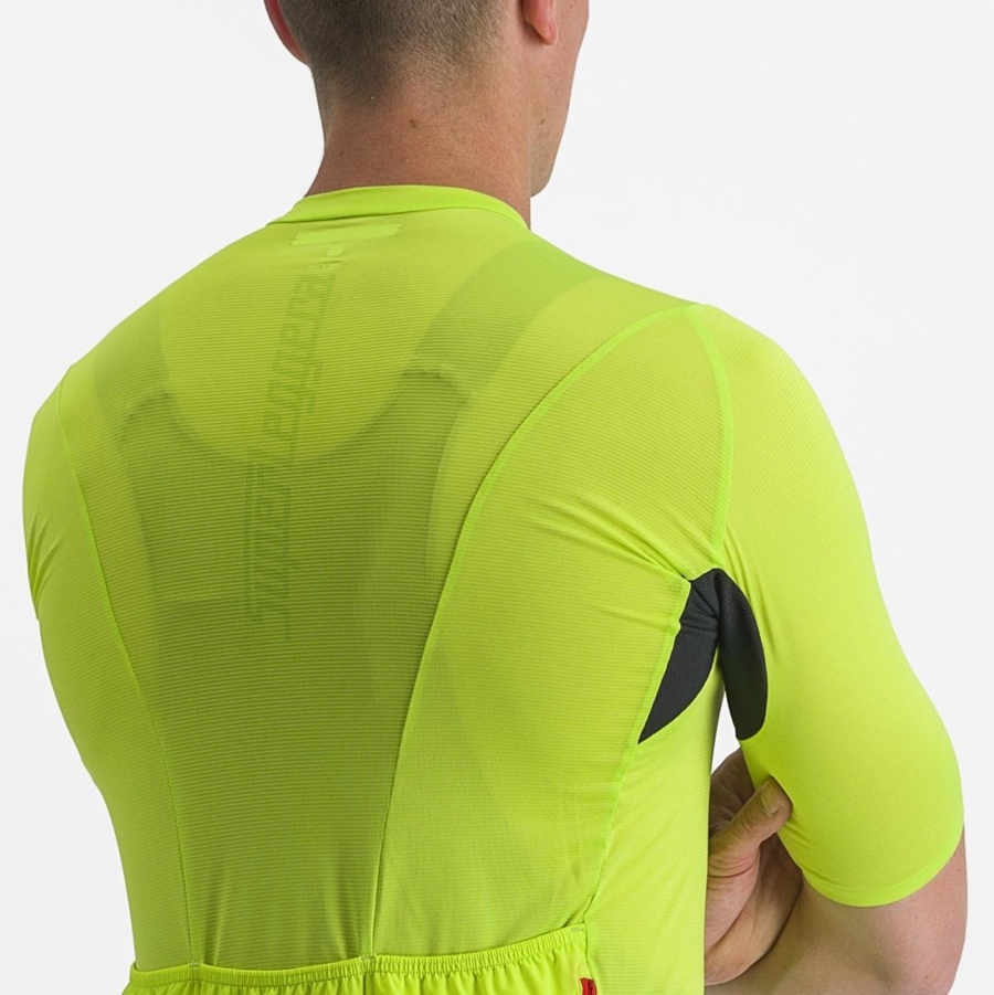 Castelli SUPERLEGGERA 3 Muške Dres Svijetlo Zelene | 73ASCEYLH