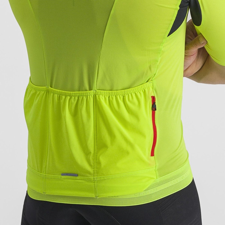 Castelli SUPERLEGGERA 3 Muške Dres Svijetlo Zelene | 73ASCEYLH
