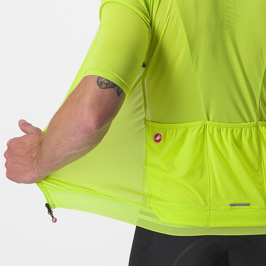 Castelli SUPERLEGGERA 3 Muške Dres Svijetlo Zelene | 73ASCEYLH