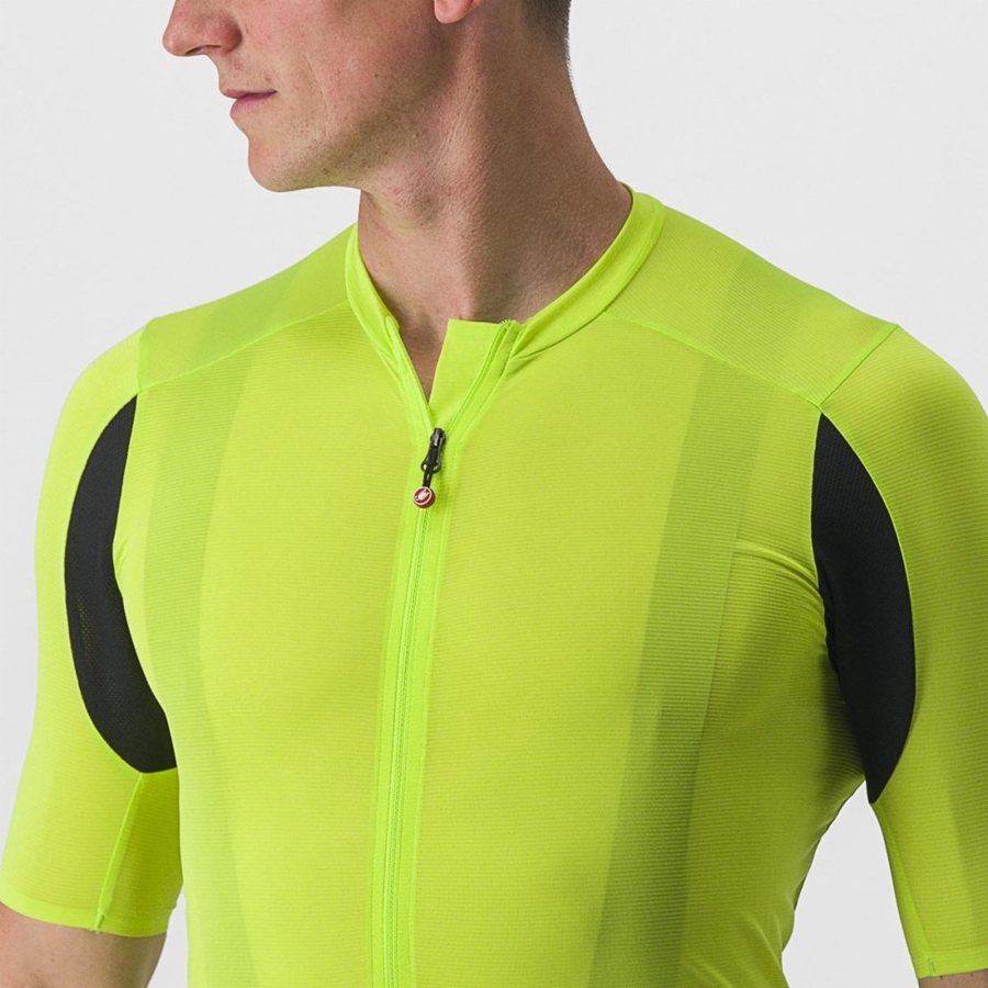 Castelli SUPERLEGGERA 3 Muške Dres Svijetlo Zelene | 73ASCEYLH