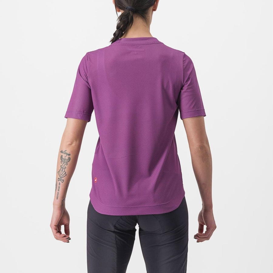 Castelli TRAIL TECH 2 W TEE Ženske Dres Ljubičaste | 26ESMJROF