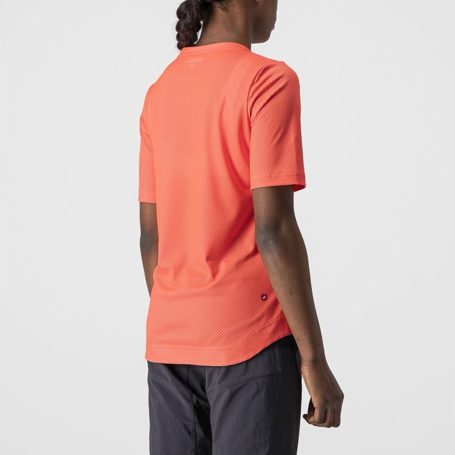 Castelli TRAIL TECH W TEE Ženske Dres Koraljne | 06AZLFNXP
