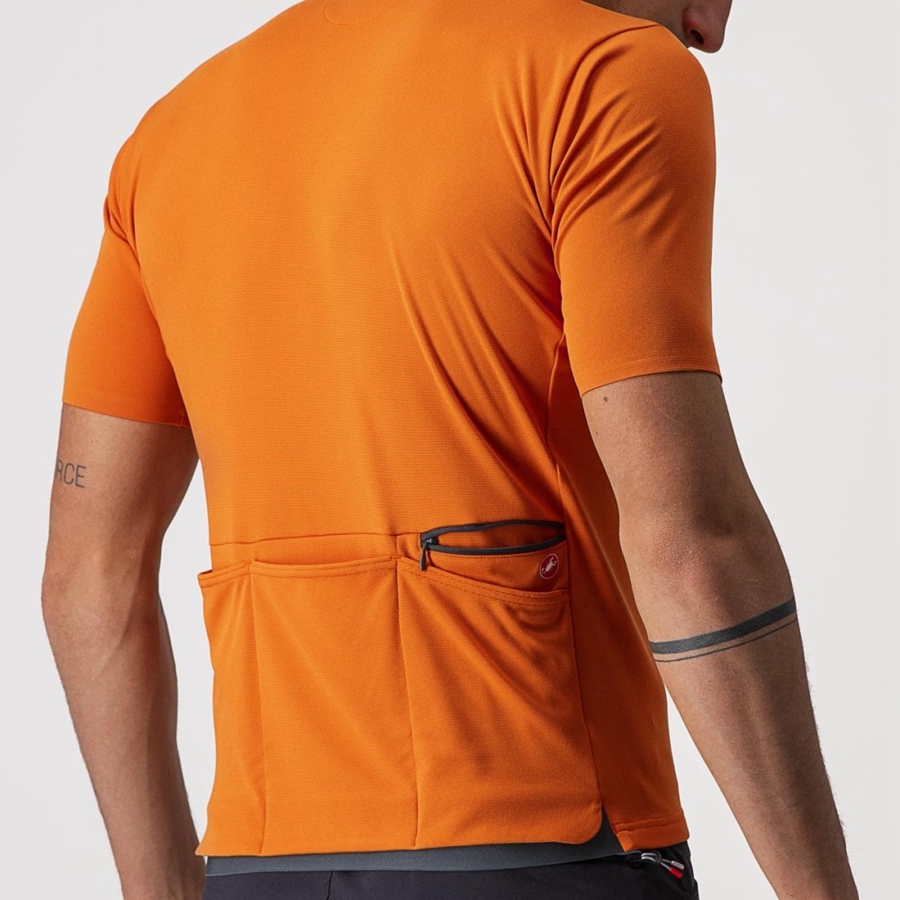 Castelli UNLIMITED ALLROAD Muške Dres Narančaste Crvene | 64NVZOHTX