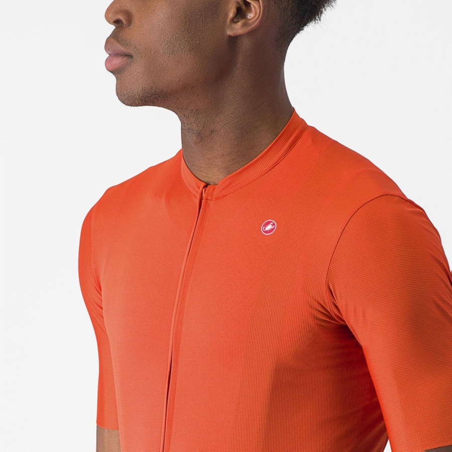 Castelli UNLIMITED ENTRATA 2 Muške Dres Narančaste Crvene Sive | 56VNYARJF
