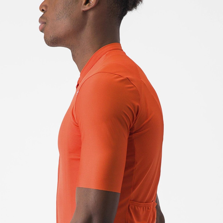 Castelli UNLIMITED ENTRATA 2 Muške Dres Narančaste Crvene Sive | 56VNYARJF