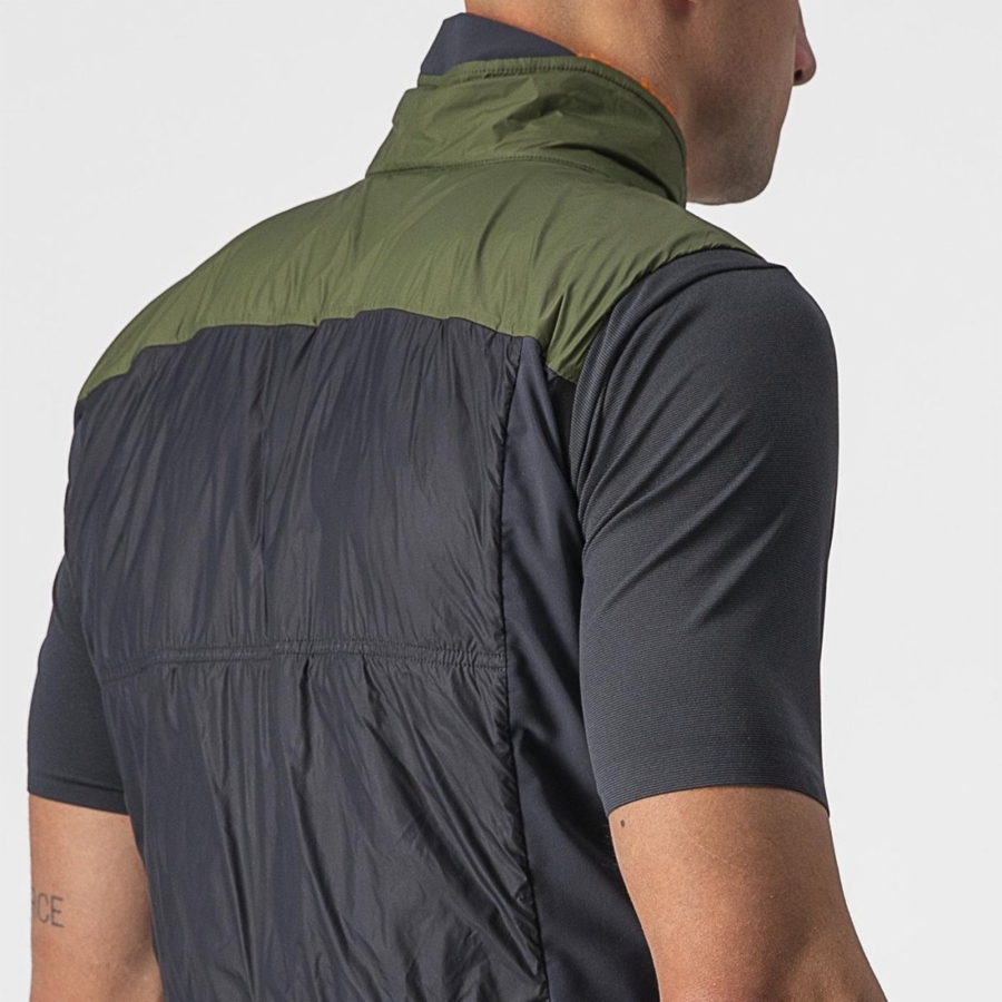Castelli UNLIMITED PUFFY Muške Prsluk Svijetlo Zelene Tamno Sive | 21VWKTLUJ