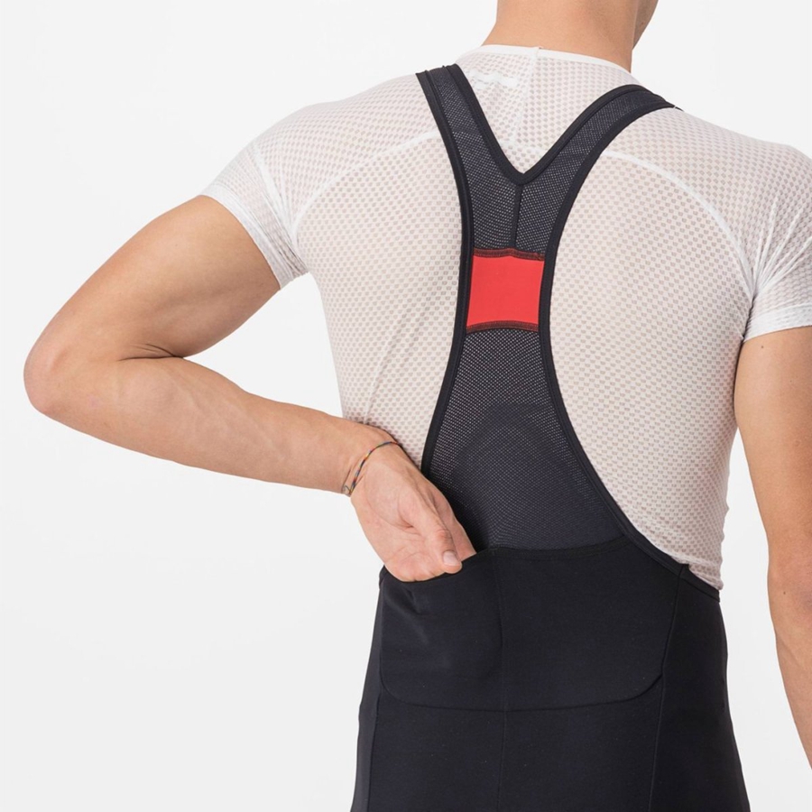 Castelli UNLIMITED THERMAL Muške Kratke Hlače S Bib Crne | 83ZPNJEAK