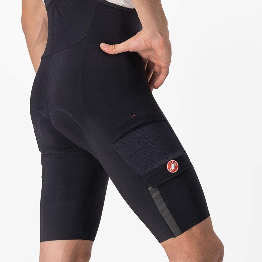 Castelli UNLIMITED THERMAL Muške Kratke Hlače S Bib Crne | 83ZPNJEAK