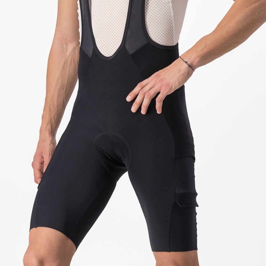 Castelli UNLIMITED THERMAL Muške Kratke Hlače S Bib Crne | 83ZPNJEAK