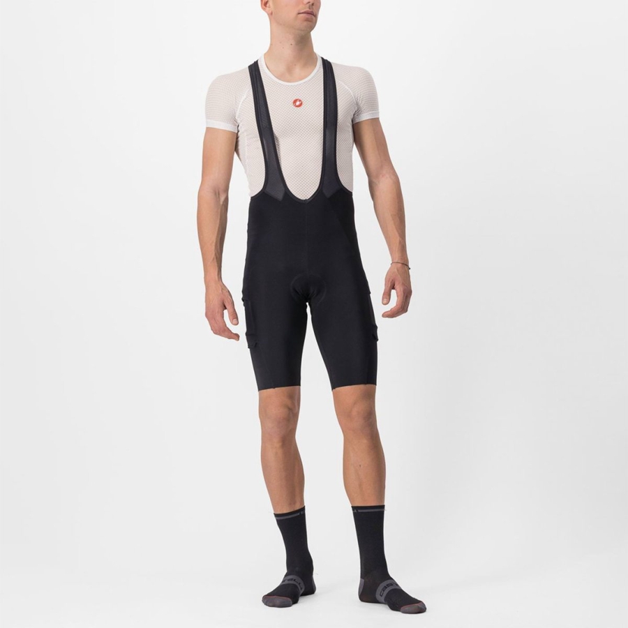 Castelli UNLIMITED THERMAL Muške Kratke Hlače S Bib Crne | 83ZPNJEAK