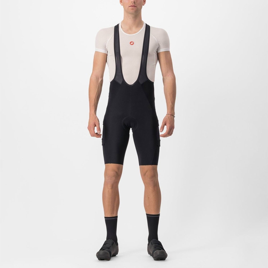 Castelli UNLIMITED THERMAL Muške Kratke Hlače S Bib Crne | 83ZPNJEAK