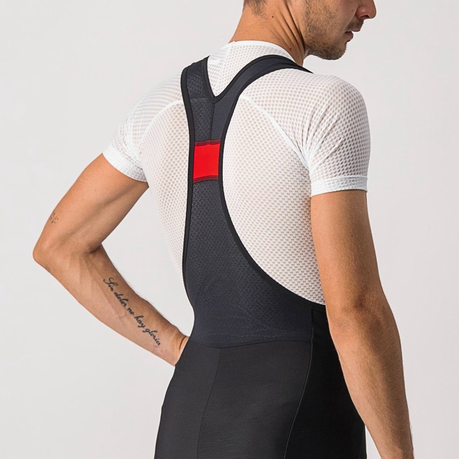 Castelli VELOCISSIMO 5 Muške Hulahopke S Bib Crne Srebrne | 26WTUMDOX